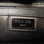 Prada Double-Zipper Clutch · Saffiano