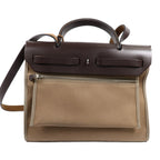 Hermès Herbag PM · Canvas · Étoupe