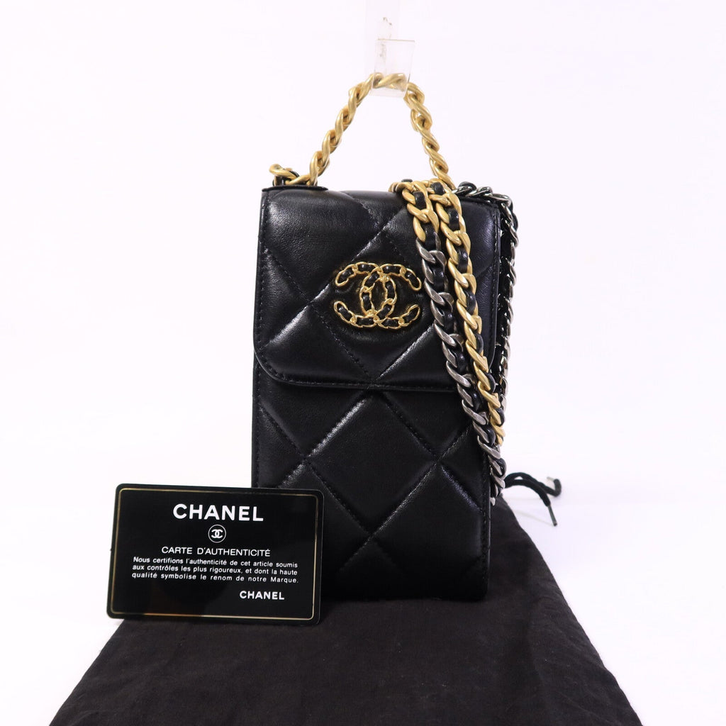 Chanel 19 · Lambskin · Phone Bag