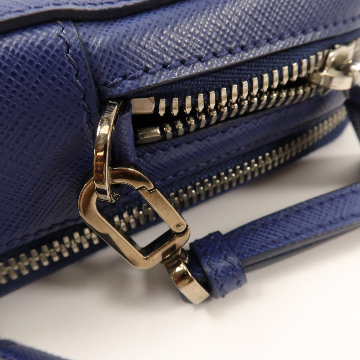 Prada Double-Zipper Clutch · Saffiano