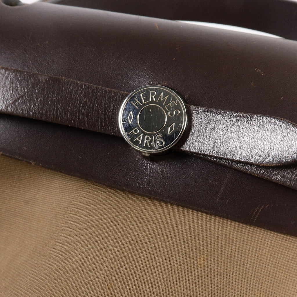 Hermès Herbag PM · Canvas · Étoupe