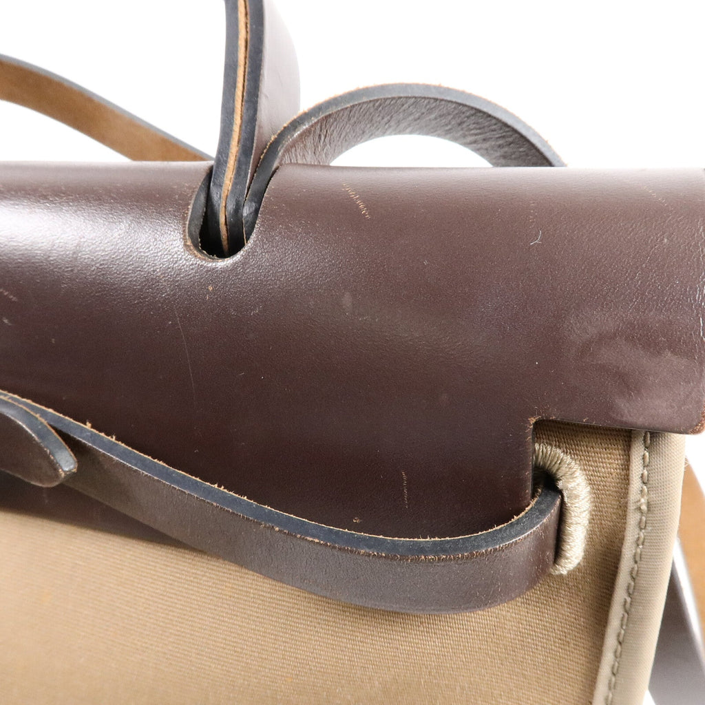 Hermès Herbag PM · Canvas · Étoupe
