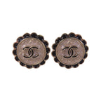 Chanel CC · Enamel Earrings · GHW