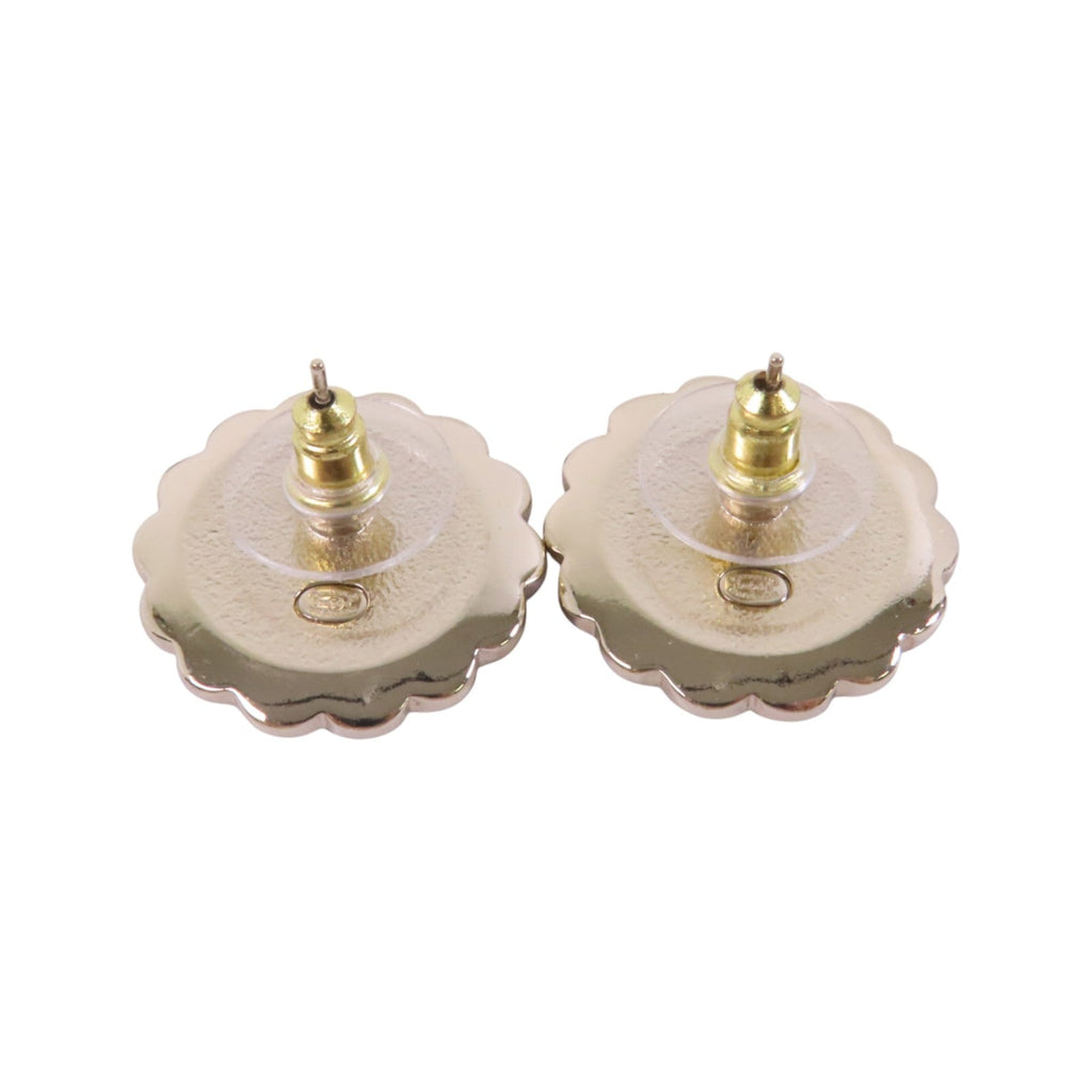 Chanel CC · Enamel Earrings · GHW