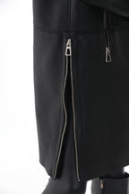 The Onyx Black Shearling & Fox Fur Leather Women Jacket