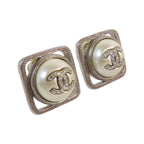 Chanel CC · Strass Earrings · GHW