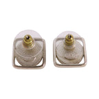Chanel CC · Strass Earrings · GHW