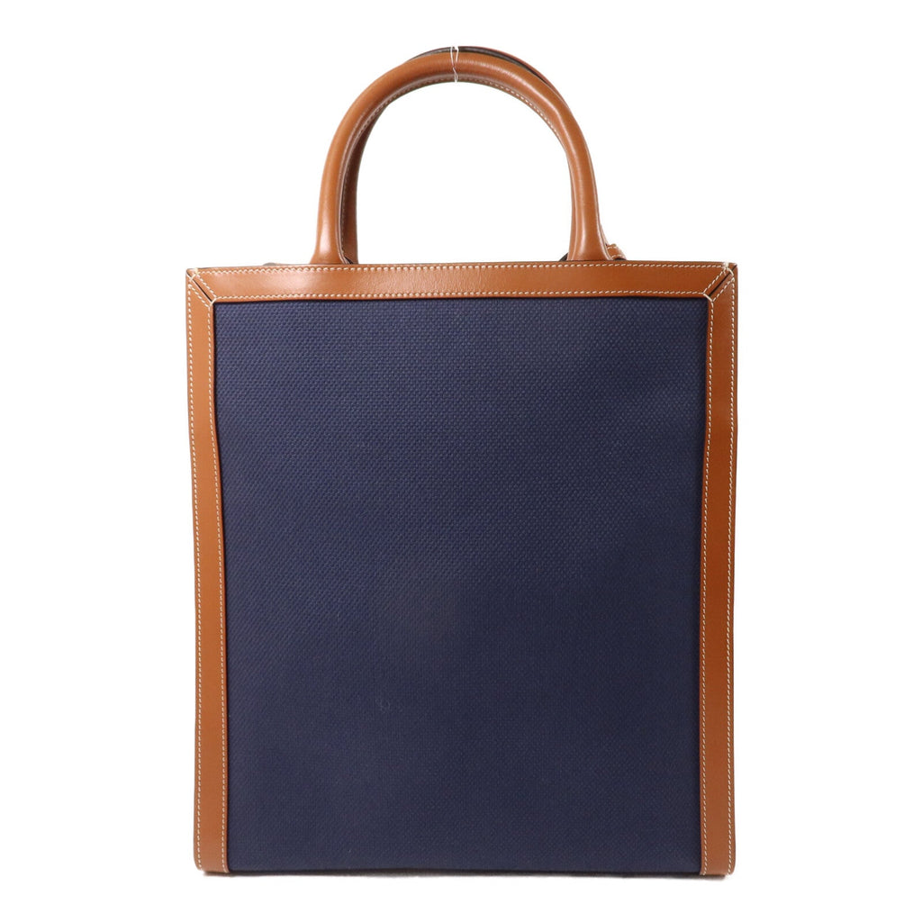 Celine Vertical Cabas · Canvas Calfskin