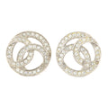 Chanel CC Earrings · Crystal Embellished