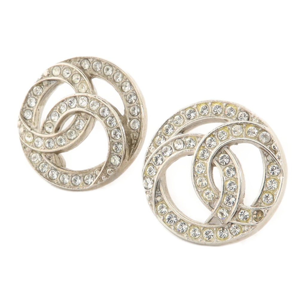 Chanel CC Earrings · Crystal Embellished