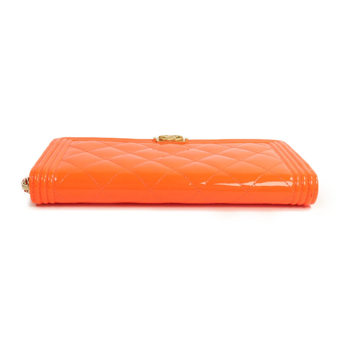Chanel Boy · Patent Leather Long Wallet