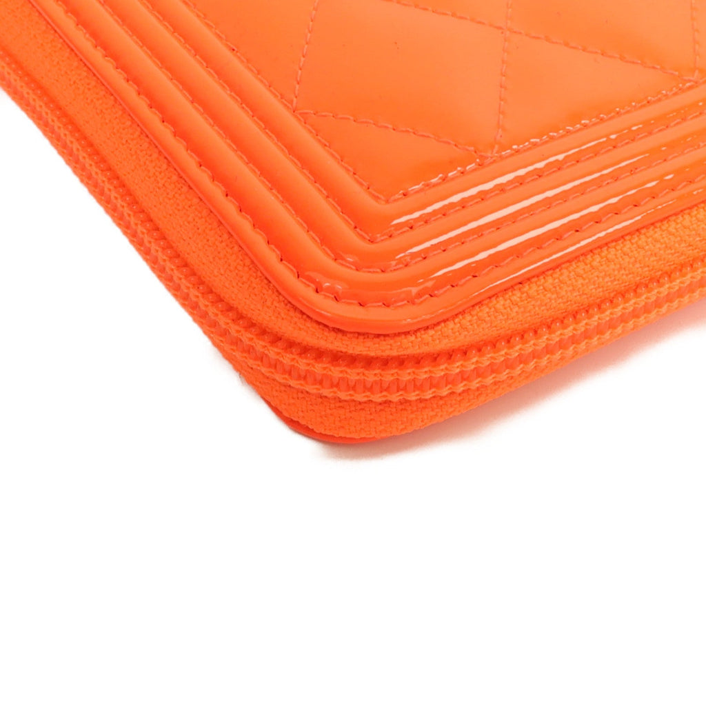 Chanel Boy · Patent Leather Long Wallet