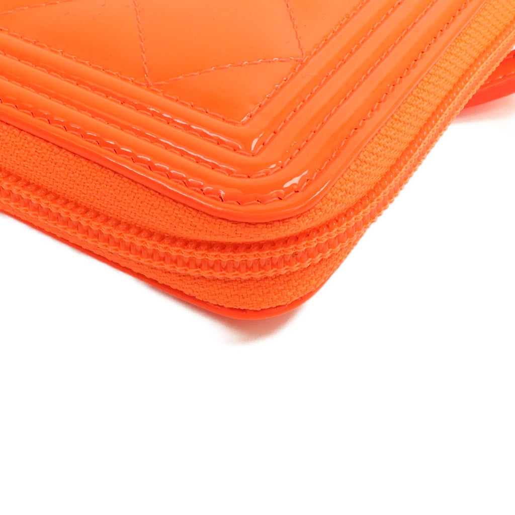 Chanel Boy · Patent Leather Long Wallet