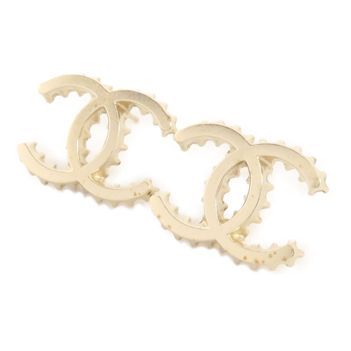 Chanel CC Earrings · Gold-Tone Metal