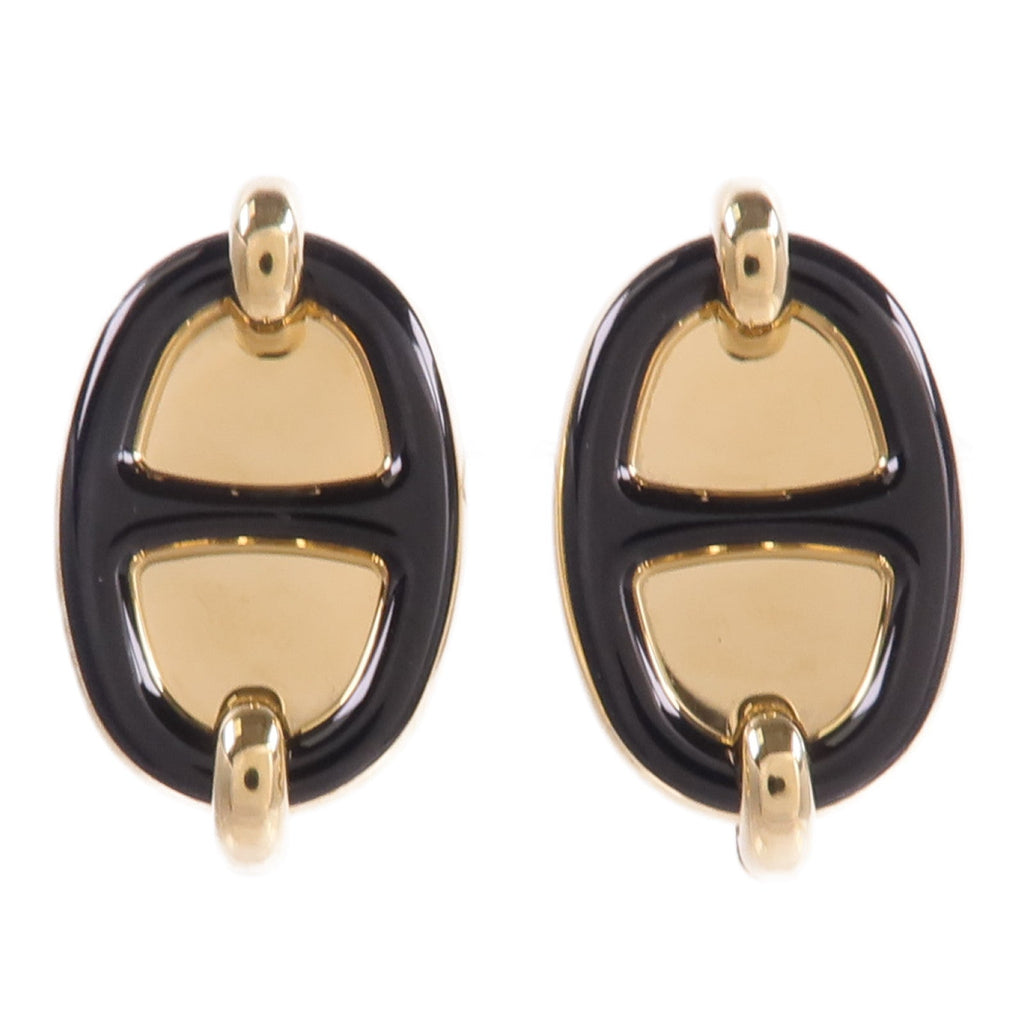 Hermès Mini Maillon Earrings · Metal