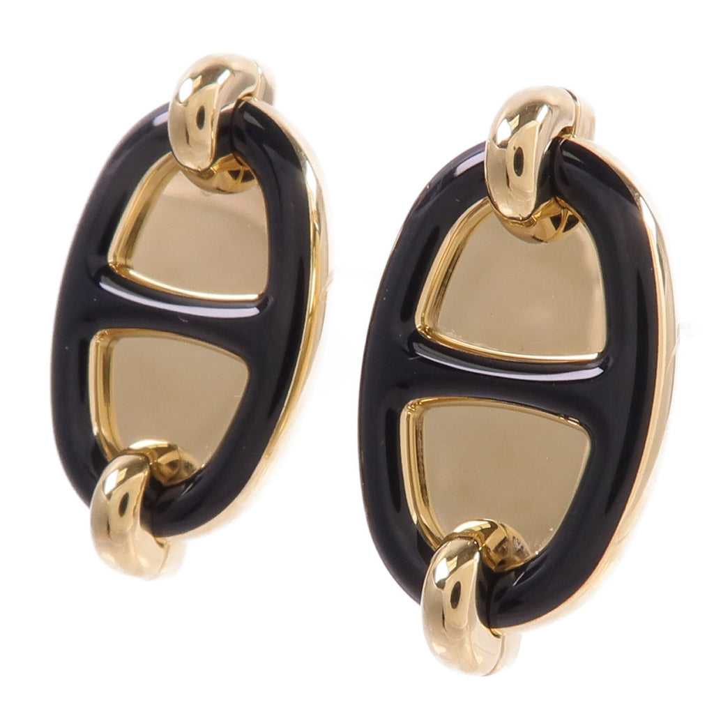 Hermès Mini Maillon Earrings · Metal