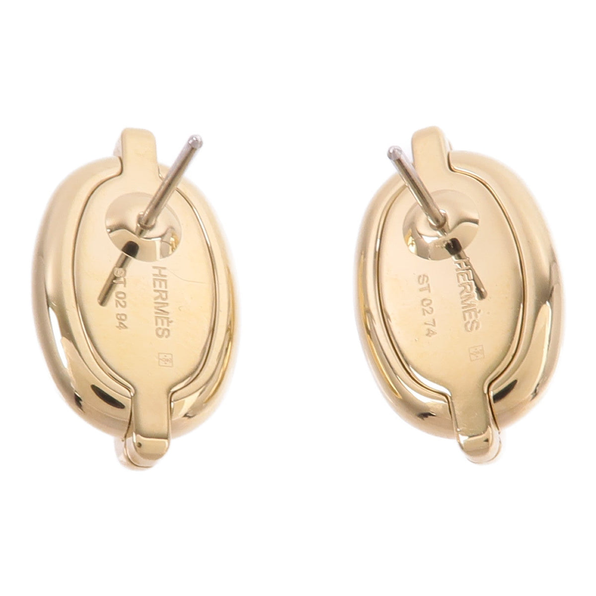 Hermès Mini Maillon Earrings · Metal