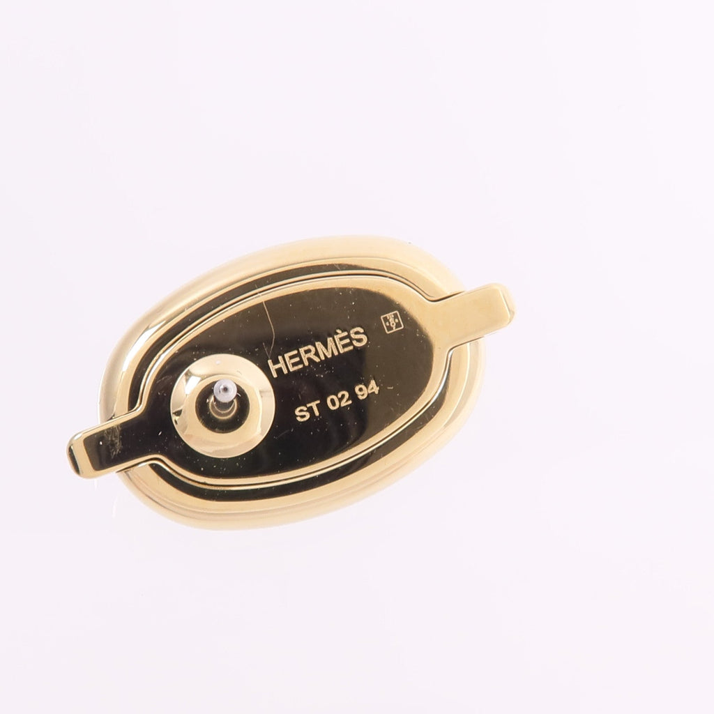Hermès Mini Maillon Earrings · Metal