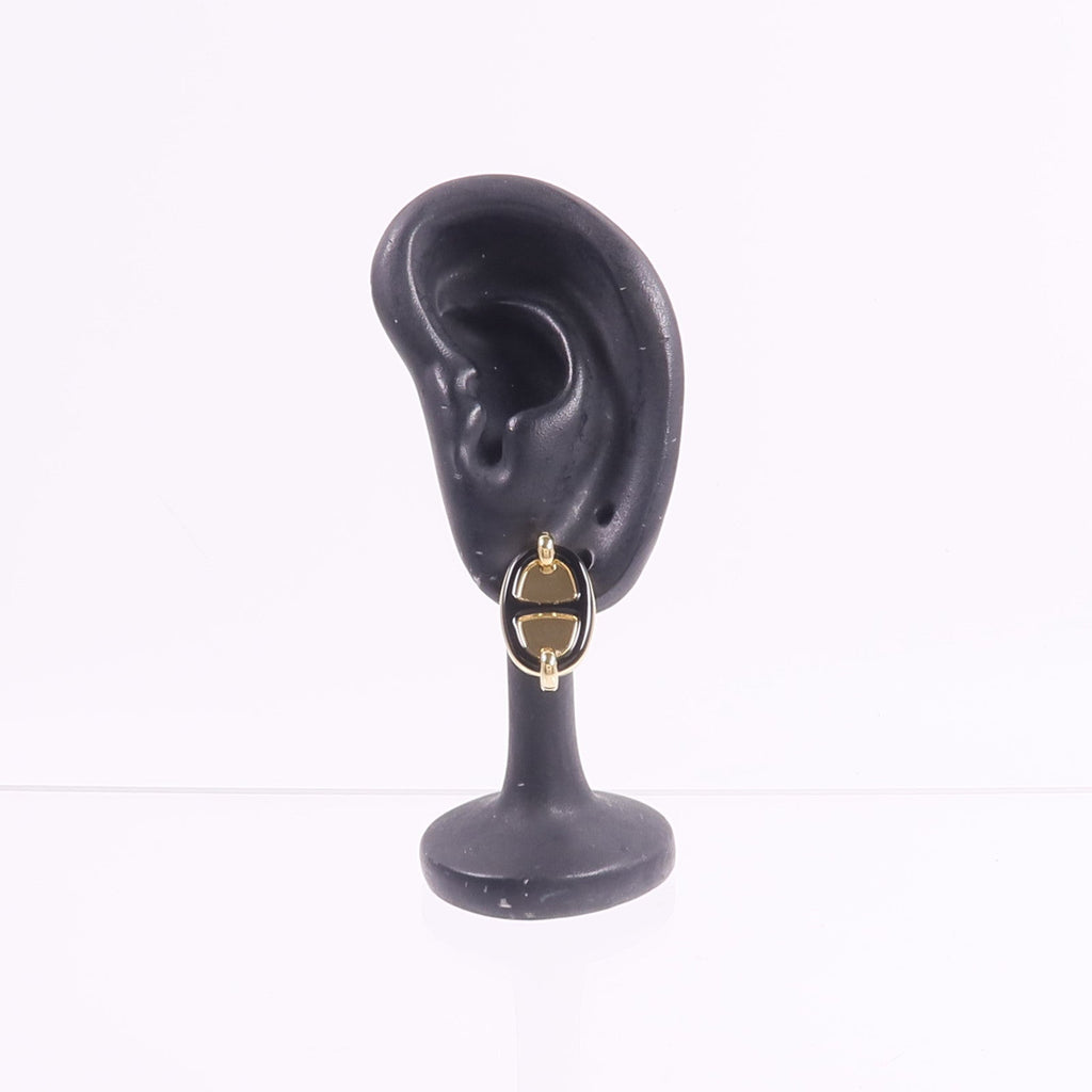 Hermès Mini Maillon Earrings · Metal