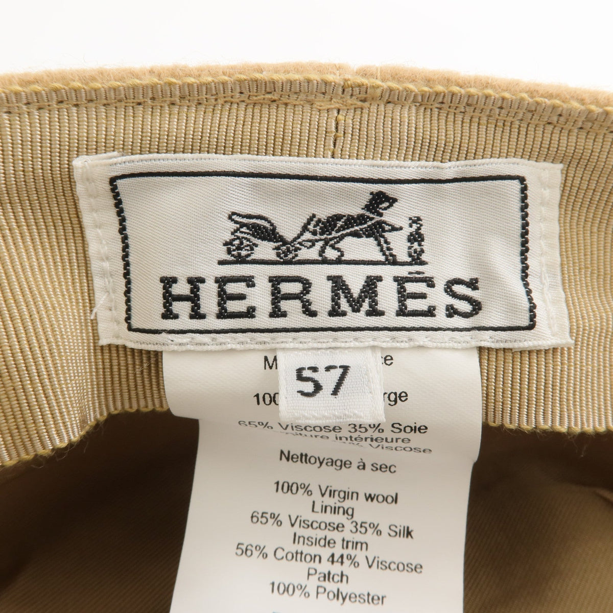 Hermès Vauban Sailor Cap · Wool Silk Blend