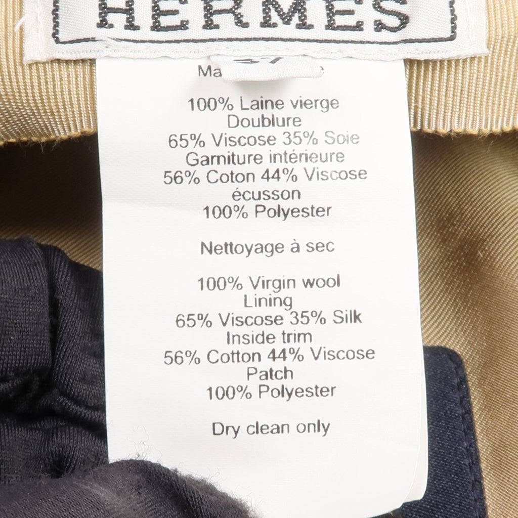 Hermès Vauban Sailor Cap · Wool Silk Blend
