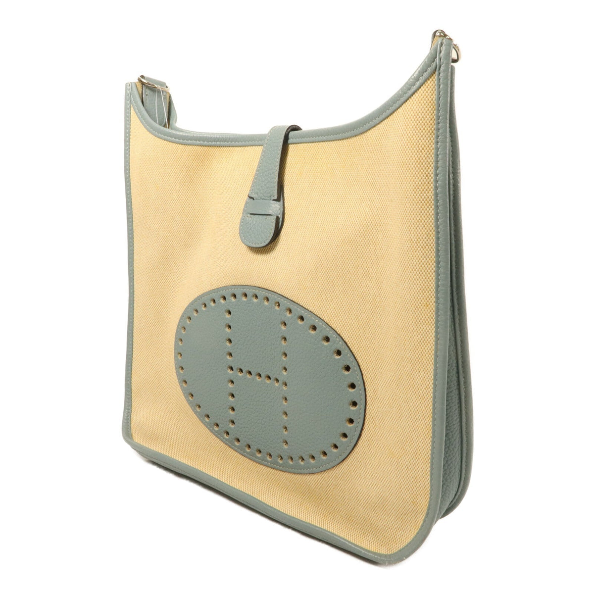 Hermès Evelyne GM · Toile H · Ciel