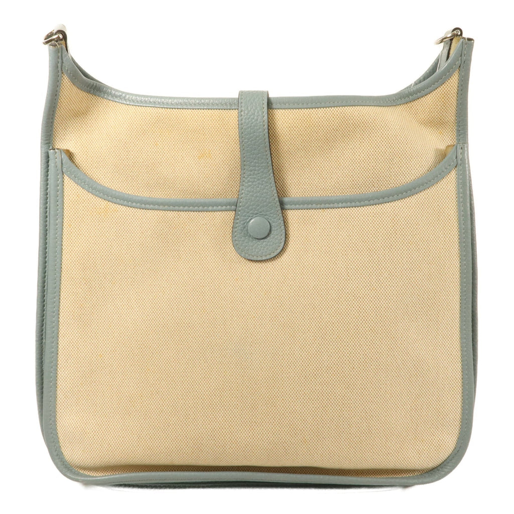 Hermès Evelyne GM · Toile H · Ciel