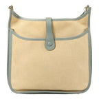 Hermès Evelyne GM · Toile H · Ciel