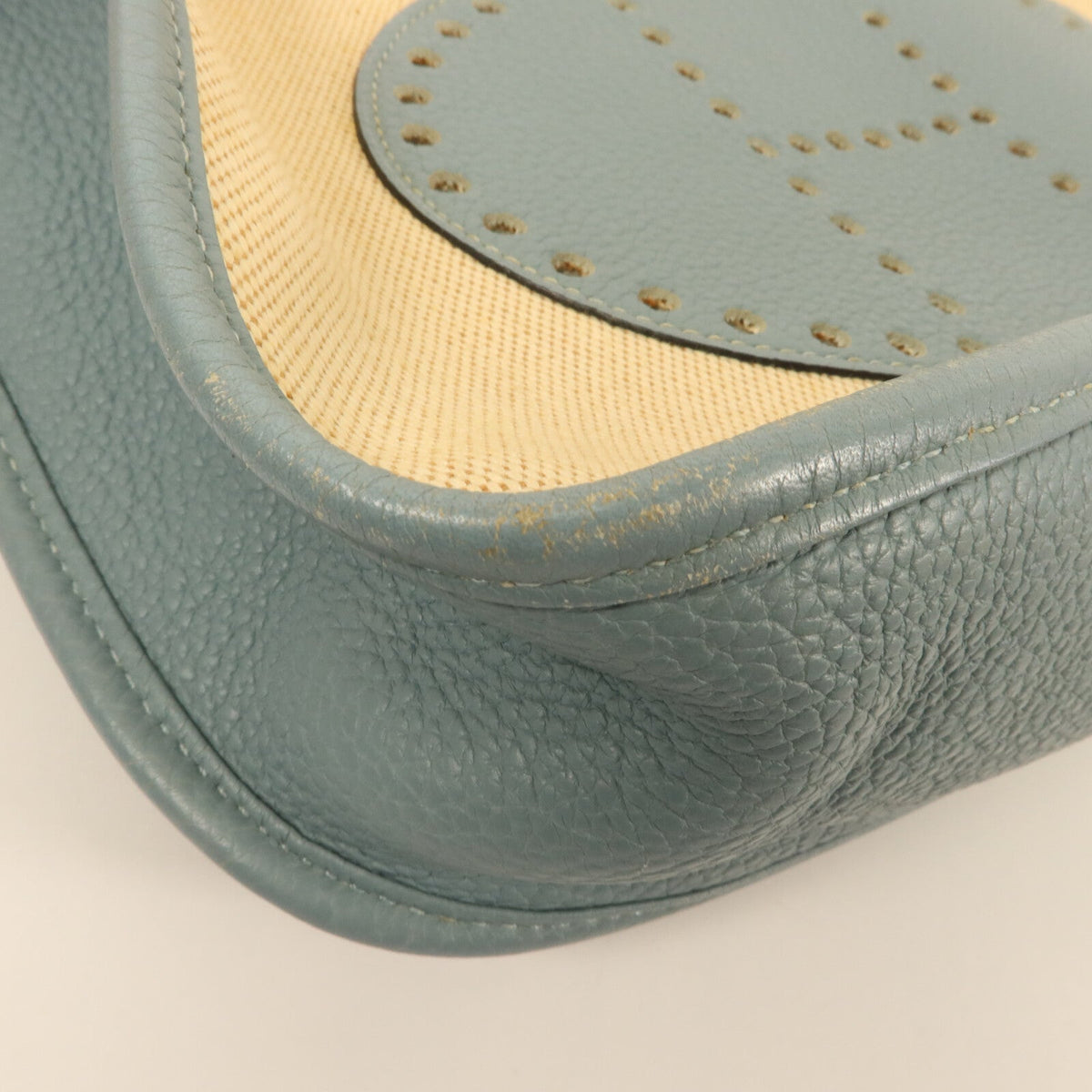 Hermès Evelyne GM · Toile H · Ciel
