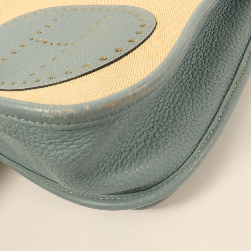 Hermès Evelyne GM · Toile H · Ciel