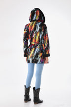 The Prisma Multicolor Leather Women Jacket