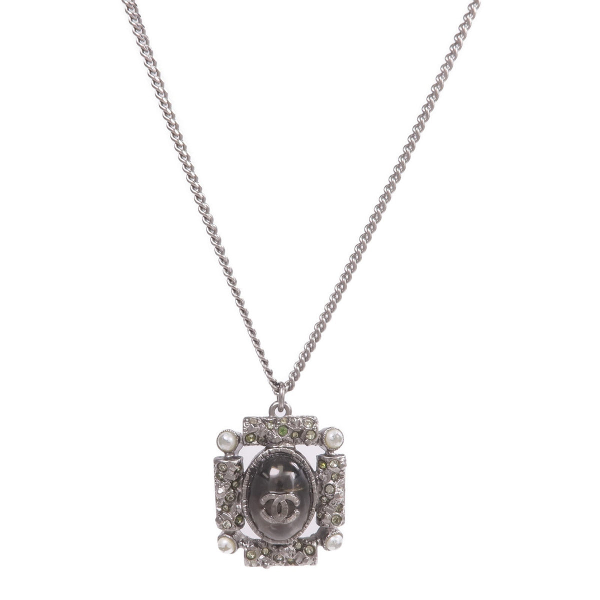 Chanel CC Necklace · Silver