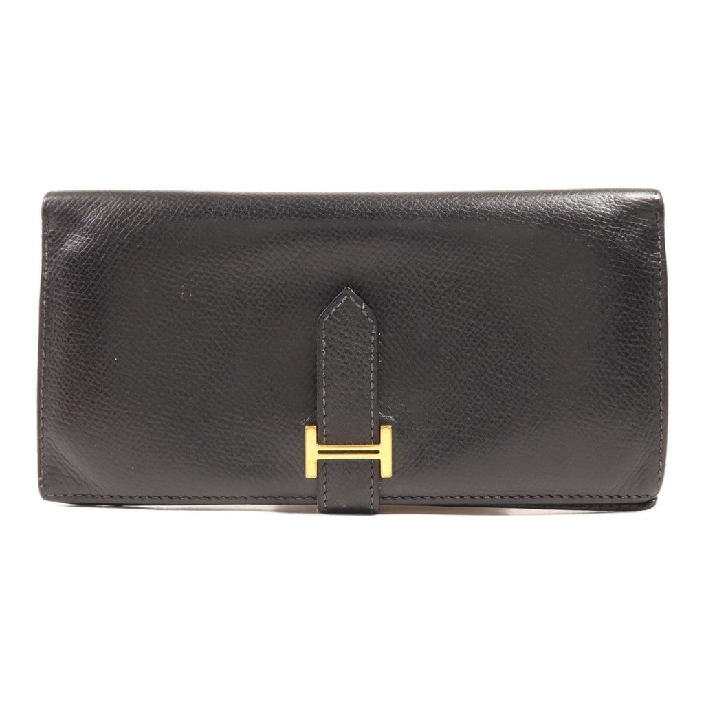 Hermès Bearn Long Wallet · Epsom Noir