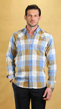 The Woodsman Shirt(Blue&Pea Plaid)