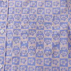 Hawaiian Shirts For Men Retro Hibiscus Print 100% Cotton Short Sleeve