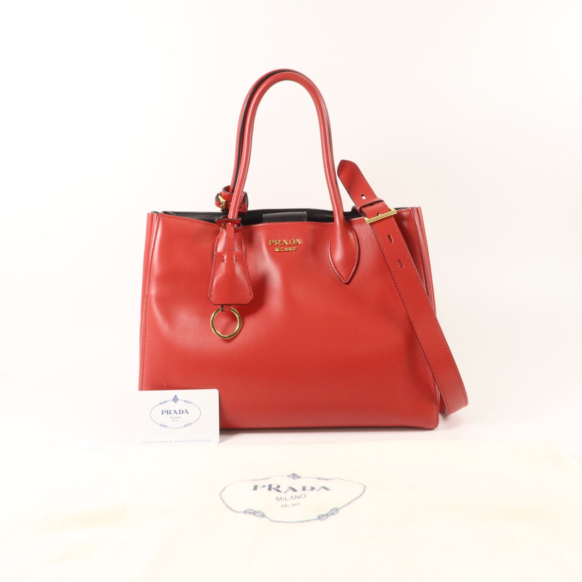 PRADA Calfskin · Two-Way Shoulder