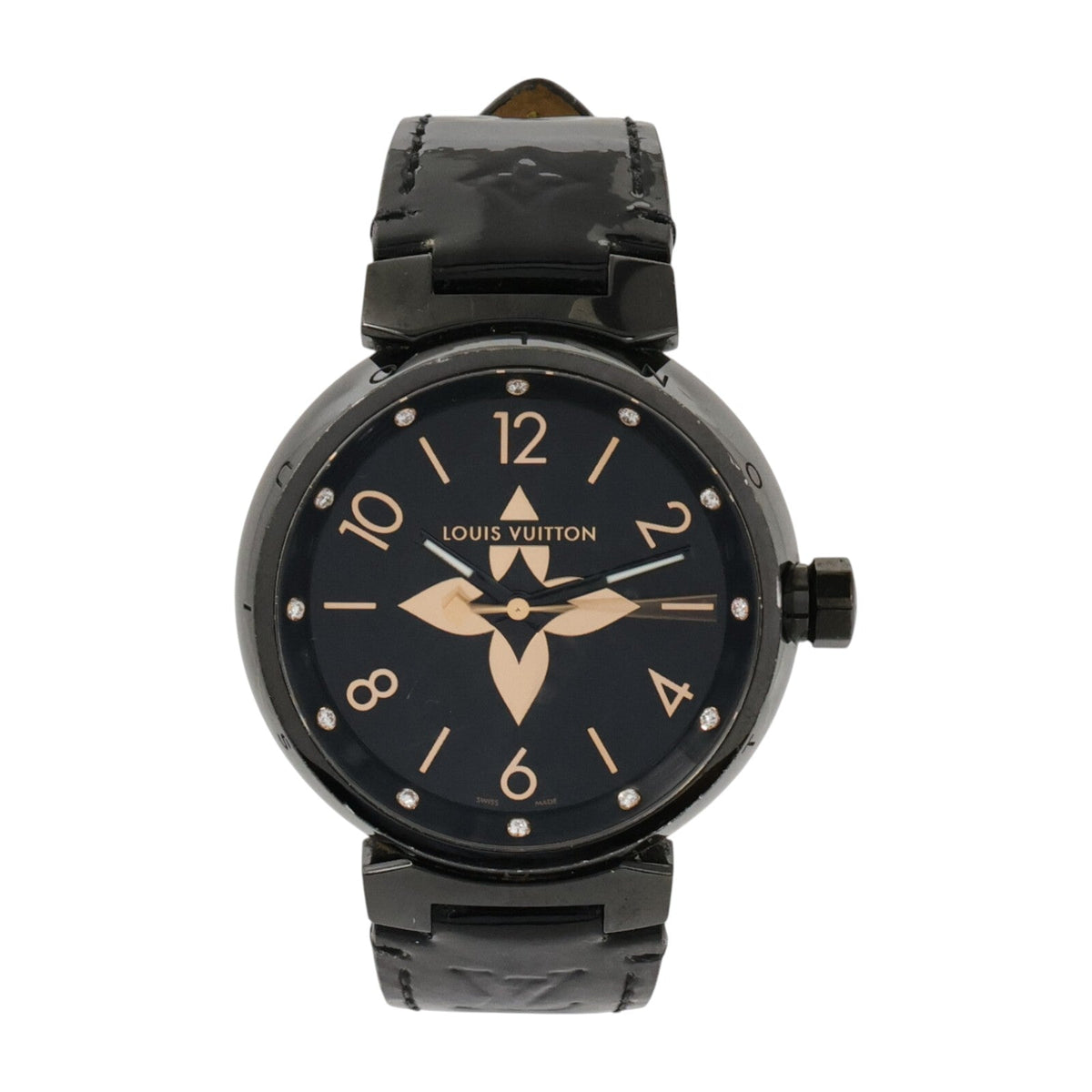 Louis Vuitton Tambour All Black · Steel