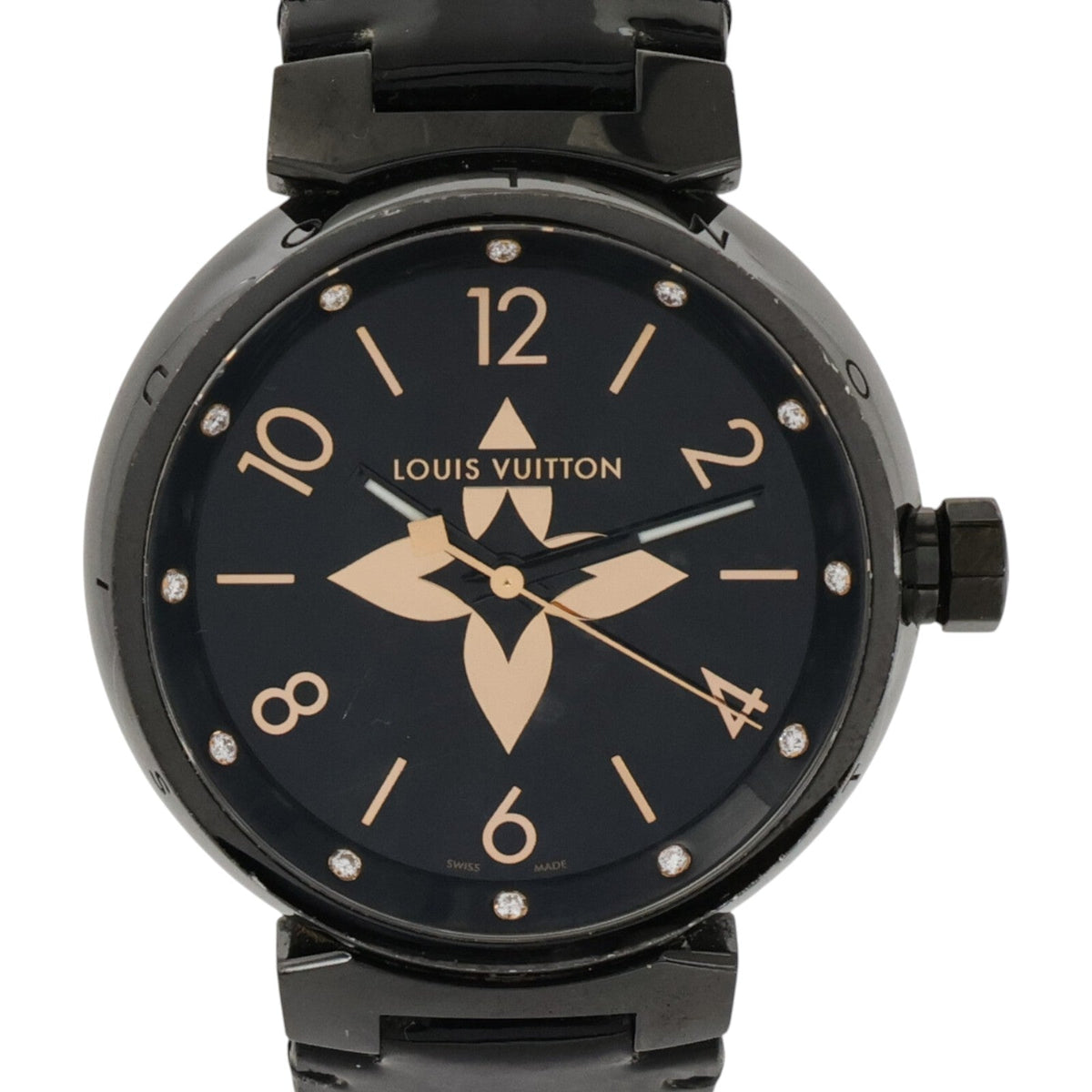 Louis Vuitton Tambour All Black · Steel