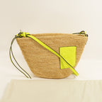 Loewe Slit Pochette · Raffia