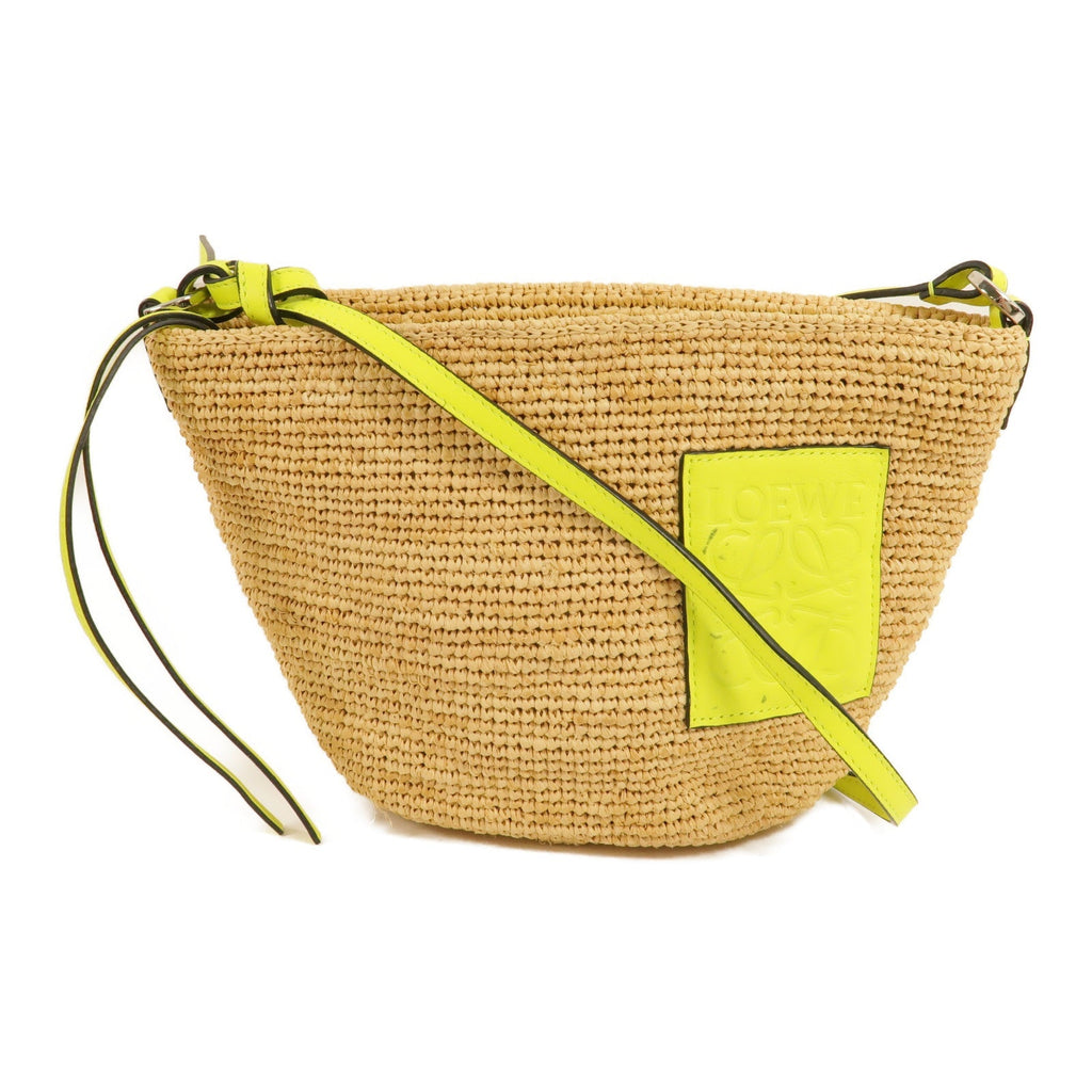 Loewe Slit Pochette · Raffia
