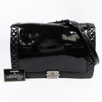 Chanel Reverso Boy XL · Patent Leather