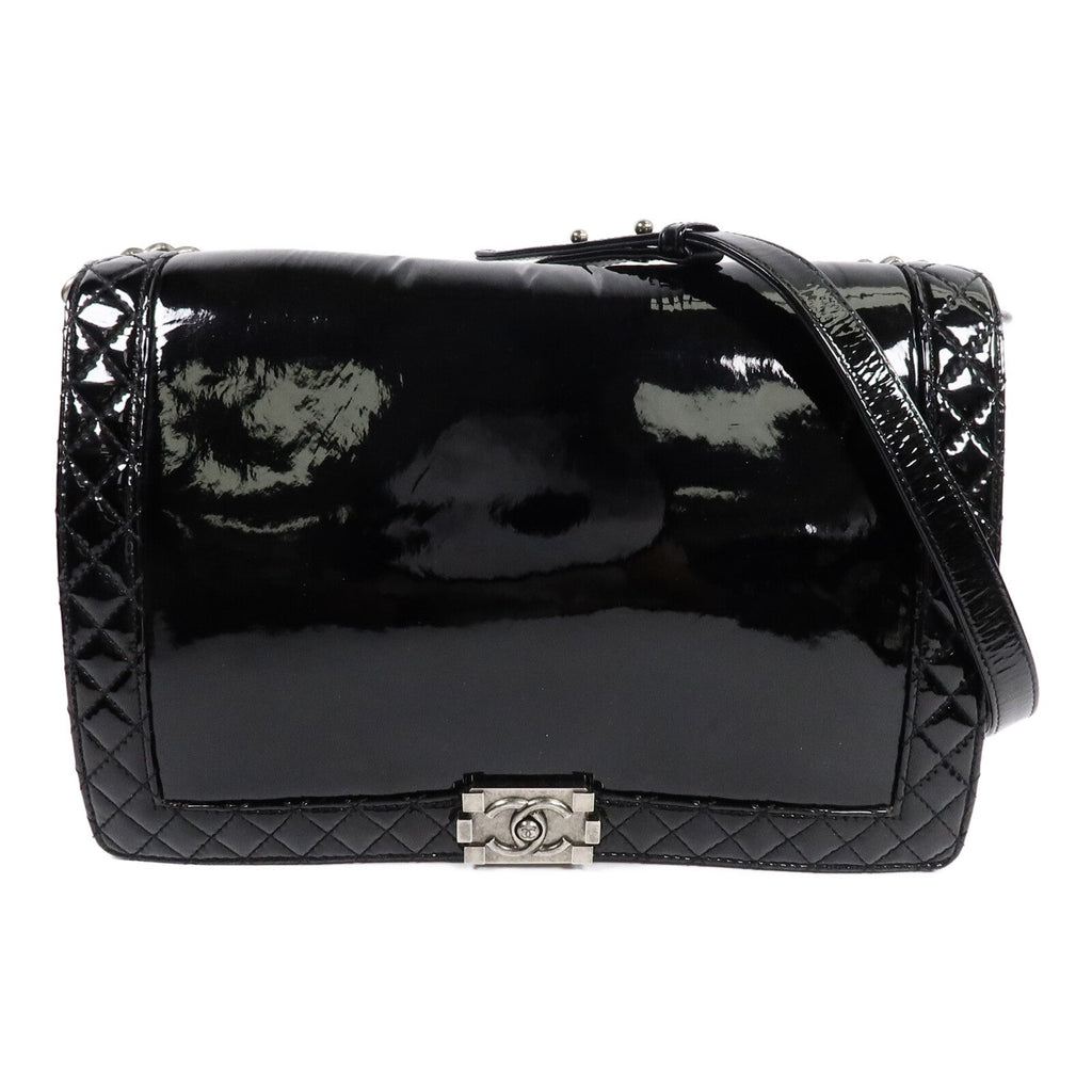 Chanel Reverso Boy XL · Patent Leather