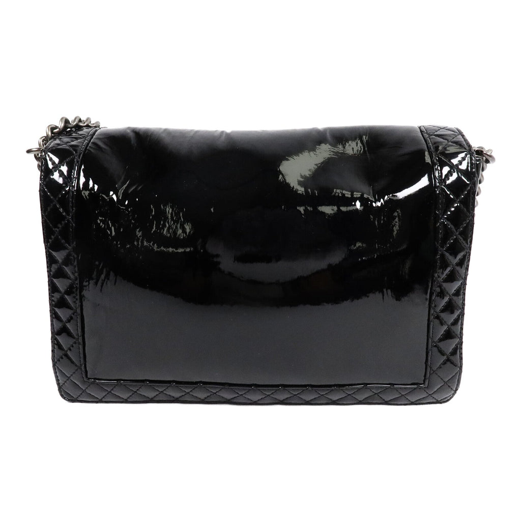 Chanel Reverso Boy XL · Patent Leather