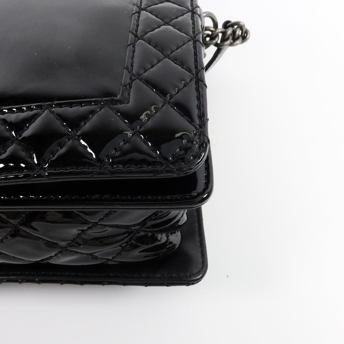 Chanel Reverso Boy XL · Patent Leather