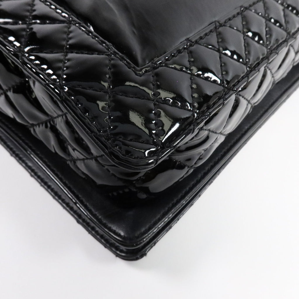 Chanel Reverso Boy XL · Patent Leather