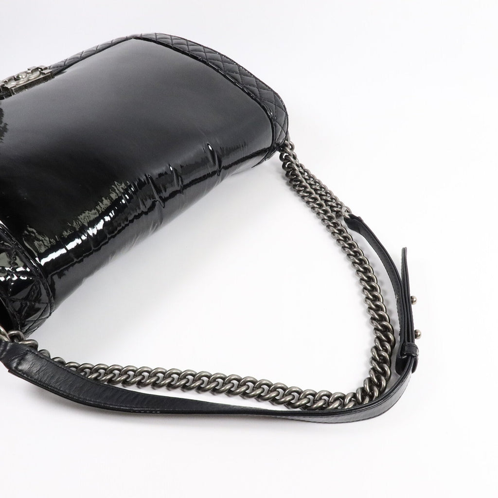 Chanel Reverso Boy XL · Patent Leather