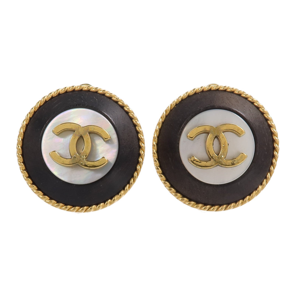CHANEL CC Vintage · Clip-On Earrings