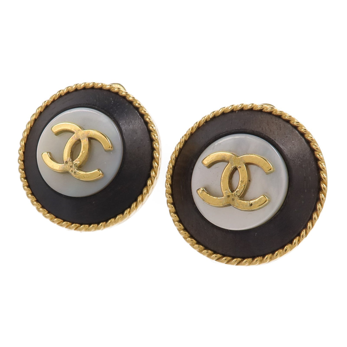 CHANEL CC Vintage · Clip-On Earrings