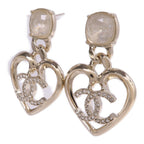 CHANEL CC Heart Earrings · Metal