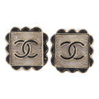 CHANEL CC Pierced Earrings · Metal